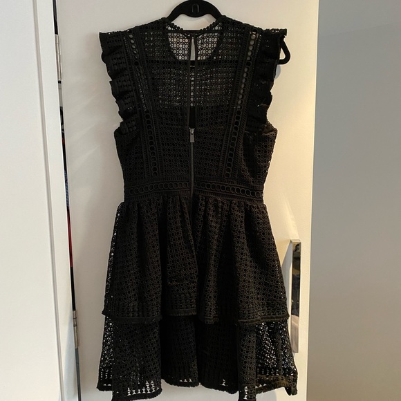 WHISTLES | Gorgeous Black Lace Dress - Picture 5 of 7